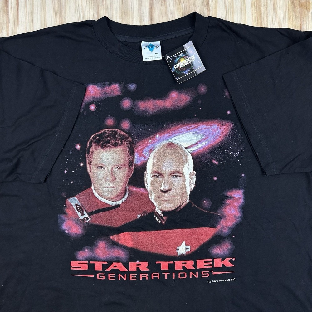 Vintage 1994 Star Trek Generations T Shirt Men's Size 2XL DEADSTOCK NOS